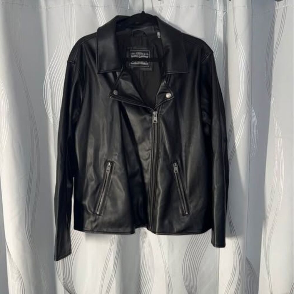 Levi Strauss & Co. Faux Leather Moto Jacket Size 2X